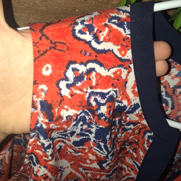 sleeveless orange detailed top - Picture 3 of 3